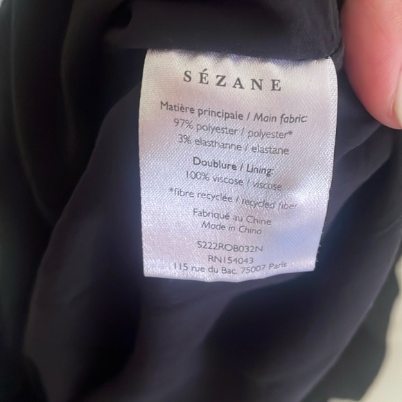 Se’zane Elegant mini Black Dress long sleeve - Picture 10 of 16